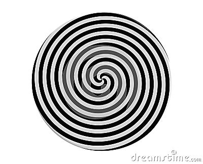 Hypnotic spiral Stock Photo