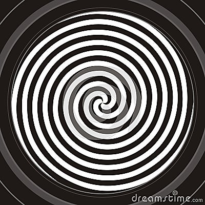 Hypnotic spiral Vector Illustration