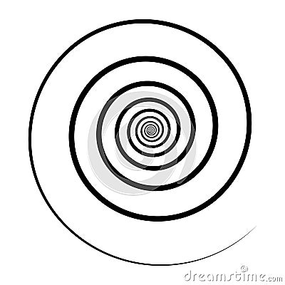 hypnotist circle icon vector Cartoon Illustration