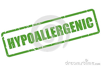 Hypoallergenic vector stamp Vector Illustration