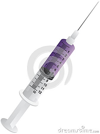 Hypodermic Syringe Needle Illustration Vector Illustration