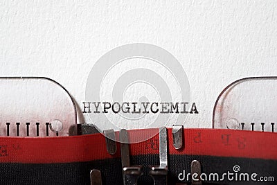 Hypoglycemia concept view Stock Photo