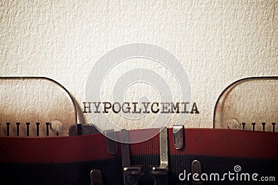 Hypoglycemia concept view Stock Photo