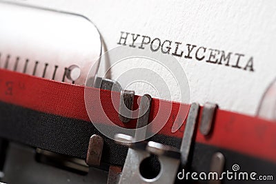 Hypoglycemia concept view Stock Photo