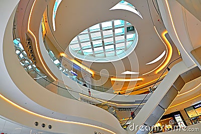 Hysan place shopping mall interior, hong kong Editorial Stock Photo