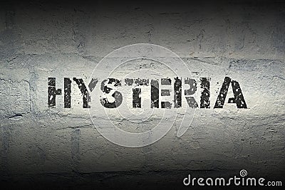 Hysteria WORD GR Stock Photo