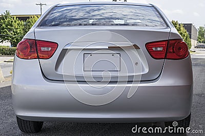 Hyundai rear end Stock Photo