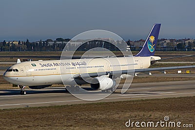 HZ-AQD Saudi Arabian Airlines Airbus A330 Editorial Stock Photo