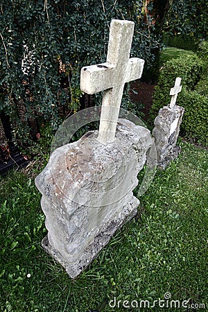 HÃ¸rsholm kirkegÃ¥rd cemetery Stock Photo