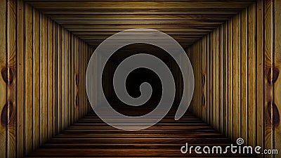 Hölzerne Korridor-Schleife stock abbildung Hölzerne Korridor-Schleife stock abbildung