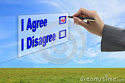 I Agree Concept Stock Photo