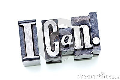 I Can. Stock Photo