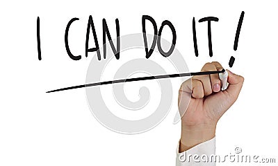 I Can Do It ! Stock Photo