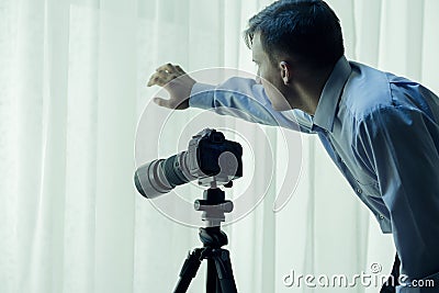 I can see you well... Stock Photo