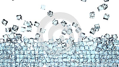 i cubetti di ghiaccio 4K sta cadendo giù su un bianco e sta formando una parete davanti alla macchina fotografica royalty illustrazione gratis i cubetti di ghiaccio 4K sta cadendo giù su un bianco e sta formando una parete davanti alla macchina fotografica royalty illustrazione gratis