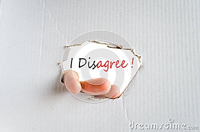 I Disagree Concept Stock Photo