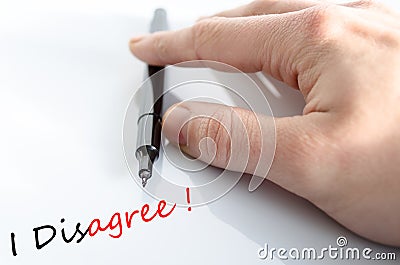 I Disagree Concept Stock Photo