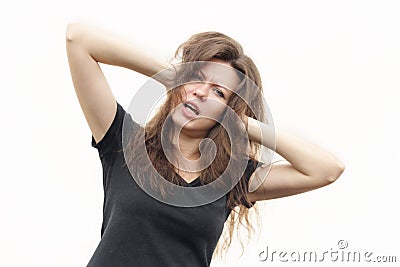 I do not want hear you Stock Photo