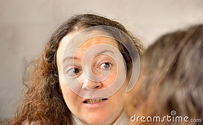 I do not want to be ugly Stock Photo