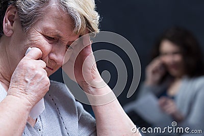 I feel lonely and worthless Stock Photo