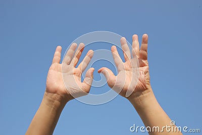 Hands Up Stock Photo
