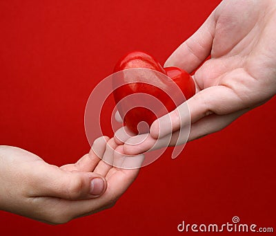 I give you my heart Stock Photo