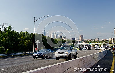 I35 highway in Austin Editorial Stock Photo