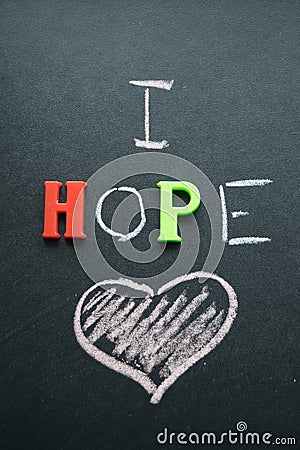 I hope for love Stock Photo