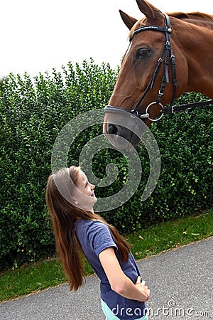 I am a little bit afraid Stock Photo