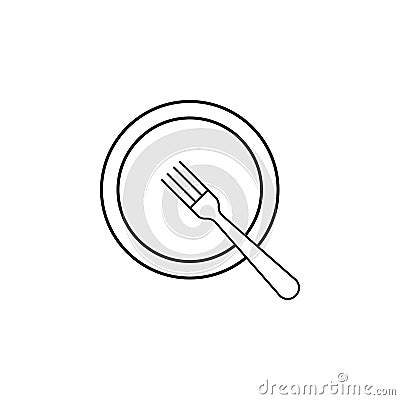 I`ll be a regular customer, table etiquette icon. Can be used for web, logo, mobile app, UI, UX Vector Illustration
