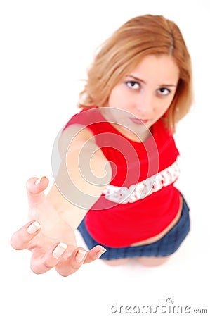 I'll grab you! Stock Photo