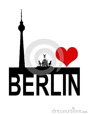 I love berlin Stock Photo