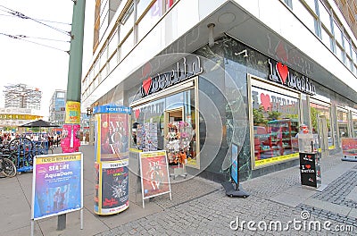 I love Berlin gift shop Berlin Germany Editorial Stock Photo