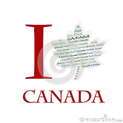 I love Canada Stock Photo