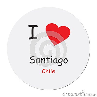 I love chile on white Stock Photo