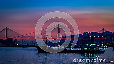 I love coastline city of Hong Kong Editorial Stock Photo