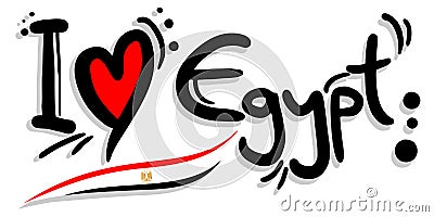 I love egypt Stock Photo