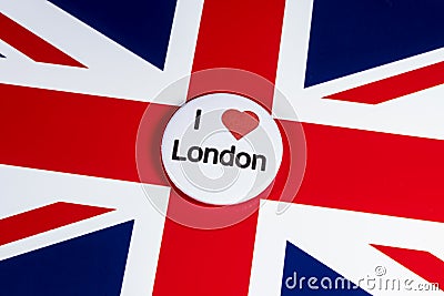 I Love London Stock Photo