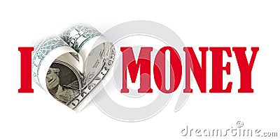 I Love Money Stock Photo