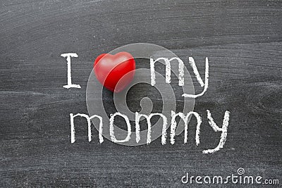 Love my mommy Stock Photo