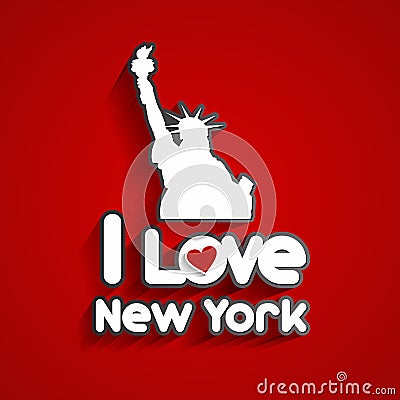 I Love New York Vector Illustration
