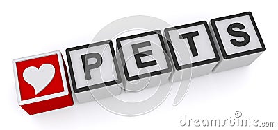 I love pets crossword Stock Photo