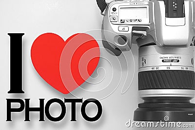 I love photo with camera Stock Photo