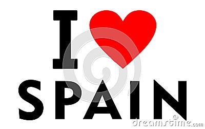 I love Spain Stock Photo