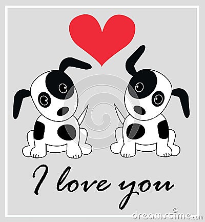 I love you Vector Illustration