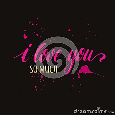 I love you Vector Illustration