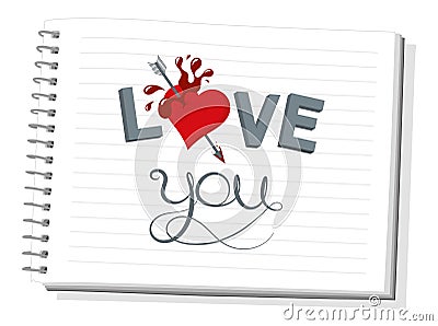 I love you Vector Illustration