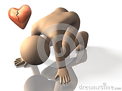 Im in despair heartbreak. Stock Photo