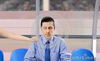 I`m finished in sports! Stock Photo