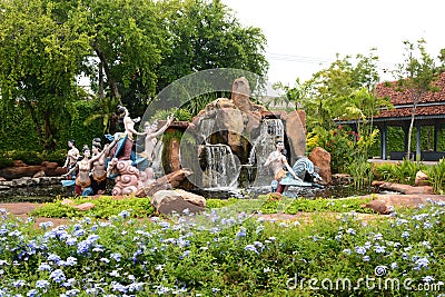 I-Nao Garden. Muang Boran, the Ancient City. Bangpoo. Samut Prakan province. Thailand Editorial Stock Photo